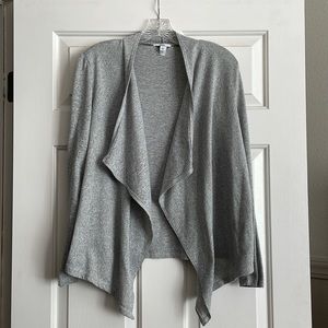 Bar III Gray Open Cardigan